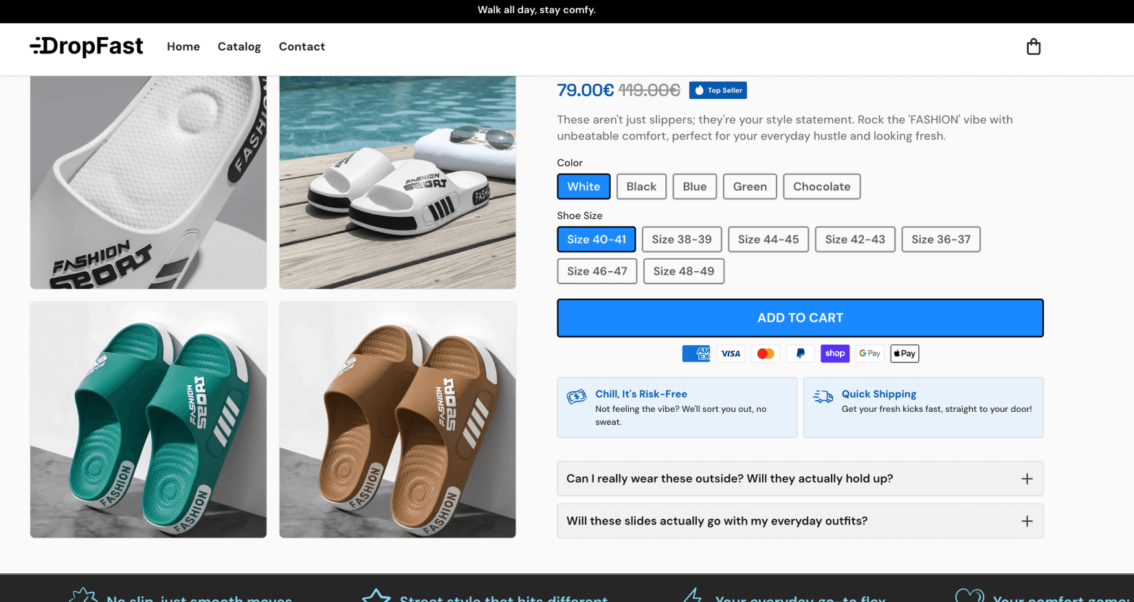Footwear Store Builder - DropFast AI Shopify Template