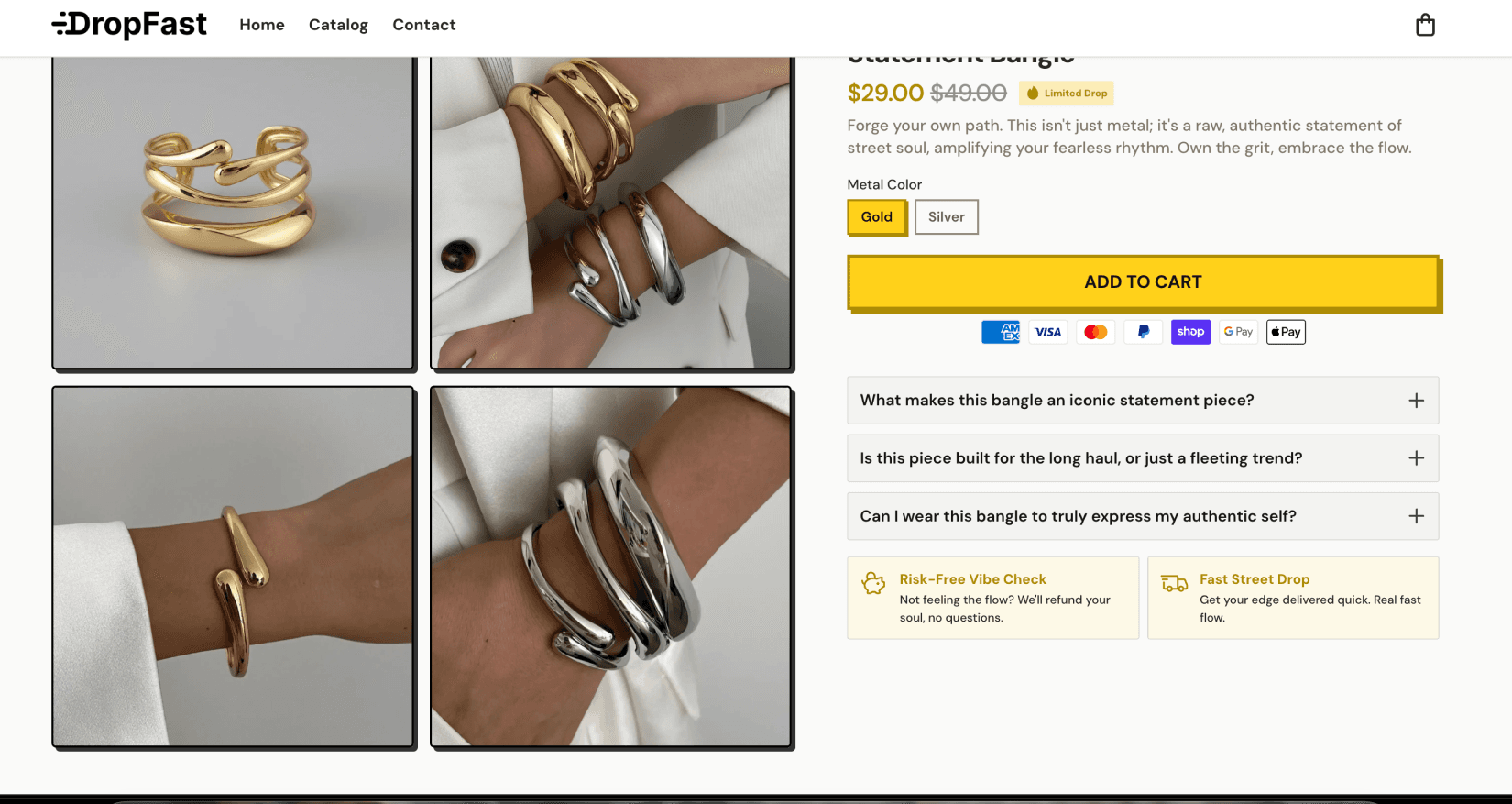 Jewelry Store Builder - DropFast AI Shopify Template